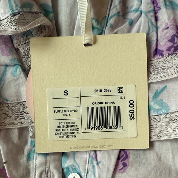 LoveShackFancy x Target Lavender Floral Mini Dress - Picture 4 of 7